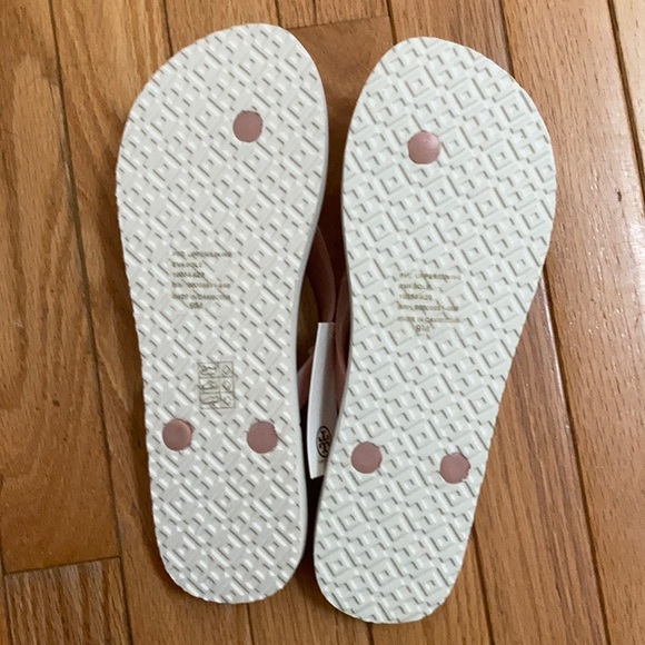 Tory Burch pink floral Flip flop new size 8 or 9 - Picture 3 of 4